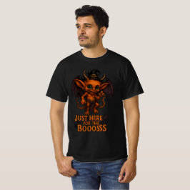 Just Here for the Boooss Halloween Demon T-Shirt