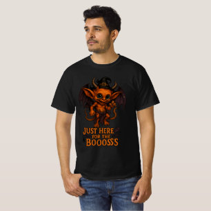 Just Here for the Boooss Halloween Demon T-Shirt