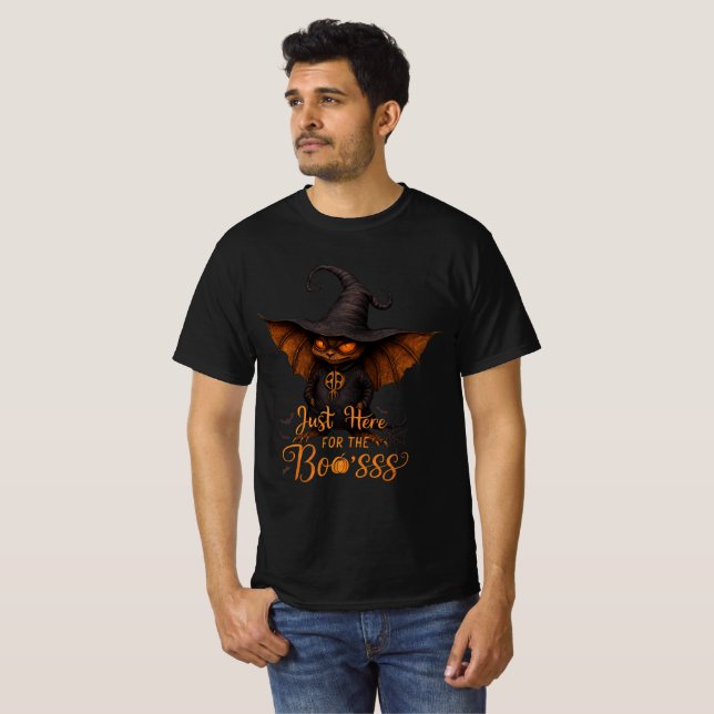 Just Here for the Boo'sss Goblin Design T-Shirt (Vorne ganz)