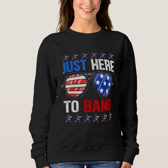 Just here zu Bang 4. Juli Grafik Sweatshirt (Vorderseite)