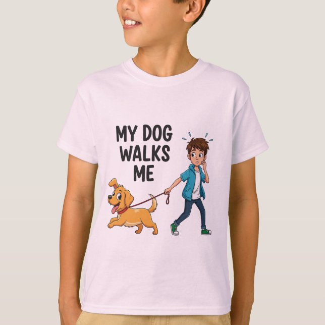 Just Hold the Leash - T-shirt design  (Vorderseite)