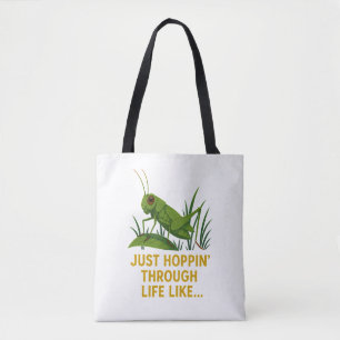 "Just Hoppin’ Funny Grasshopper Art"