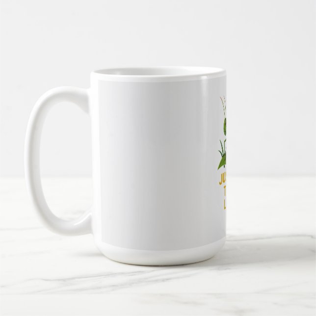 "Just Hoppin’ Funny Grasshopper Art" Kaffeetasse (Links)