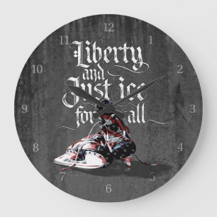 Just Ice For All (Hockey) Large Clock Große Wanduhr