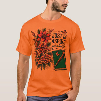 Just is Aspire Design mit Blume T-Shirt