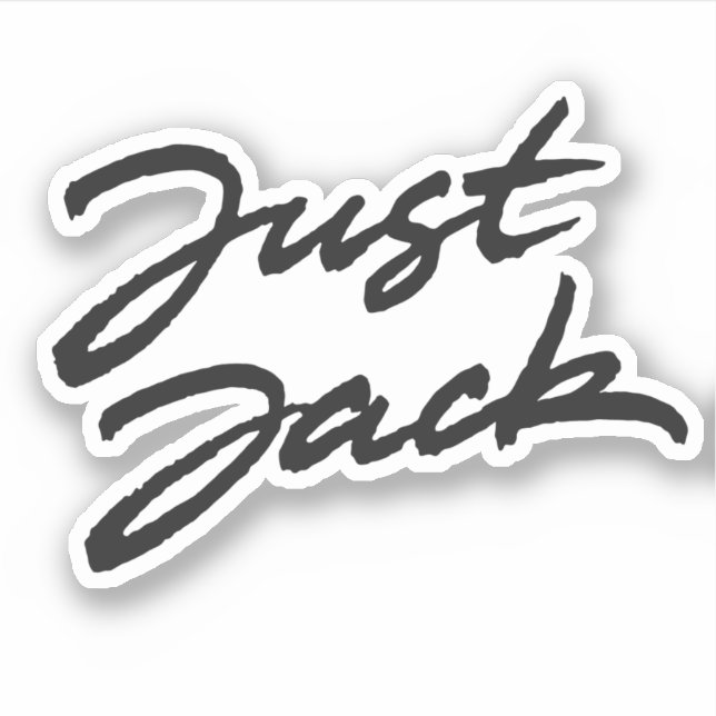 Just Jack Aufkleber (Vorderseite)
