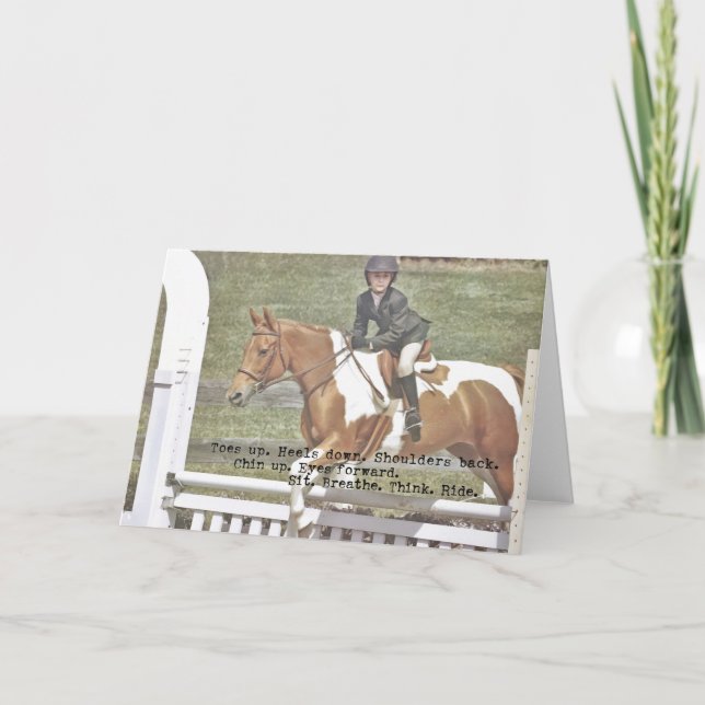 JUST JUMP Grußkarte Dankeskarte (Vorderseite)