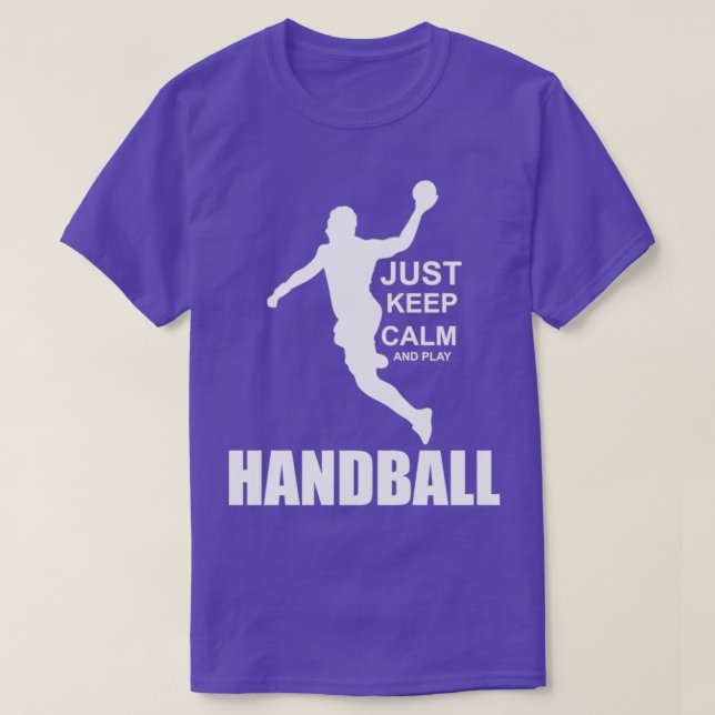 Just keep calm and play Handball T-Shirt (Design vorne)