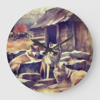 Just Letting Time go on. Große Wanduhr