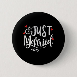 Just Married 2025 - Braut- und Hochzeitsrennen Button