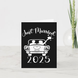 Just Married 2025 Wedding Rings Matching Couple Ne Karte