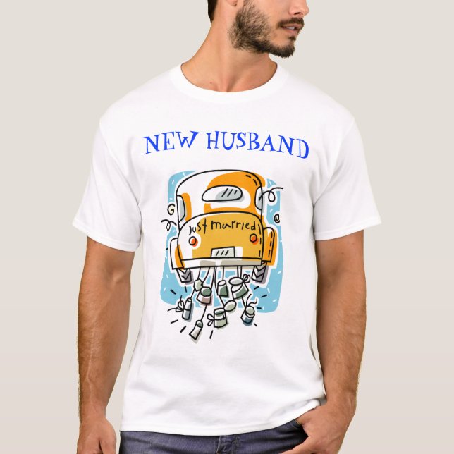 Just Married (2A), NEW HUSBAND T-Shirt (Vorderseite)
