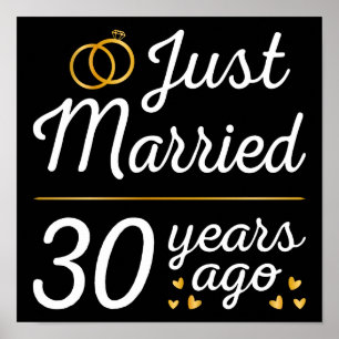 Just Married 30 Years Poster