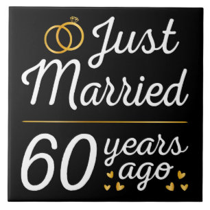 Just Married 60 Years Ago II Fliese