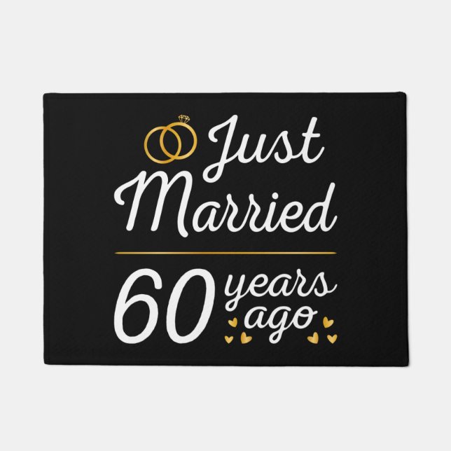 Just Married 60 Years Ago II Fußmatte (Vorderseite)