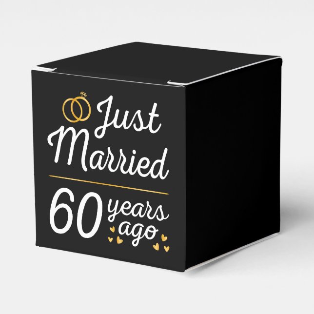 Just Married 60 Years Ago II Geschenkschachtel (Vorderseite)
