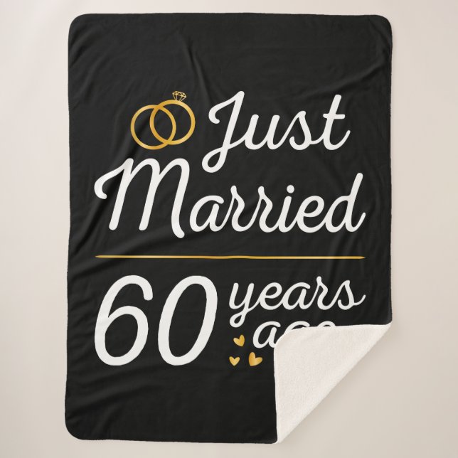 Just Married 60 Years Ago II Sherpadecke (Vorderseite)