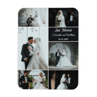 Just Married 6 Foto Wedding Collage