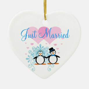 Just Married - Anpassbar Keramikornament