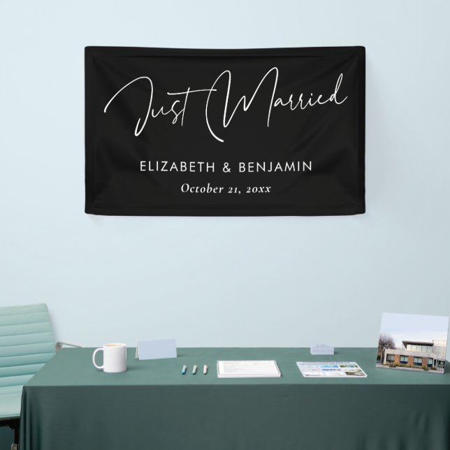 "Just Married"-Banner für Hochzeitswagen - Persona Banner (Messeveranstaltung)