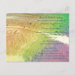 Just Married Beach Einladung