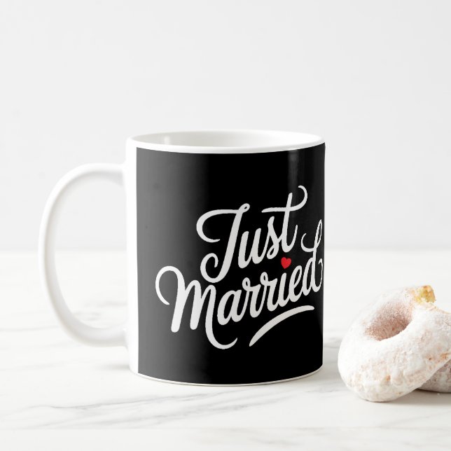 Just Married Bridal Kaffeetasse (Mit Donut)
