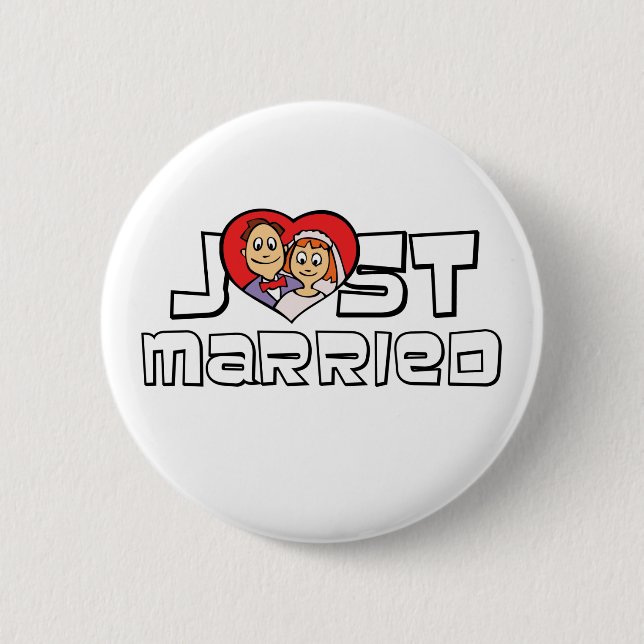 Just Married Button (Vorderseite)