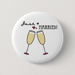 Just Married Button