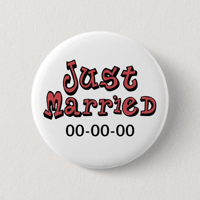 Just Married Button (Vorderseite)