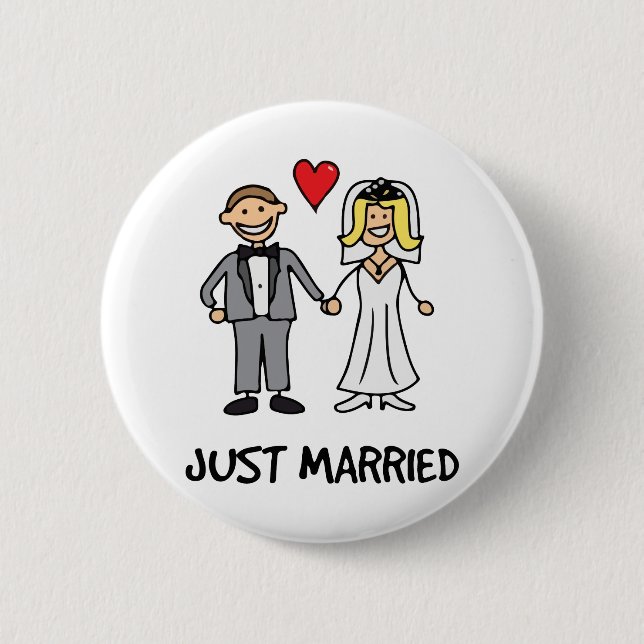 Just Married Button (Vorderseite)