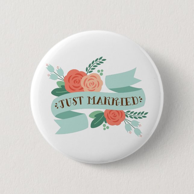 Just Married Button (Vorderseite)