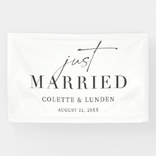Just Married Car Banner Empfang Decoration C300