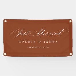 Just Married Car Banner Empfang Dekoration Signatu