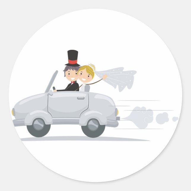 Just Married Car Stickers (Vorderseite)