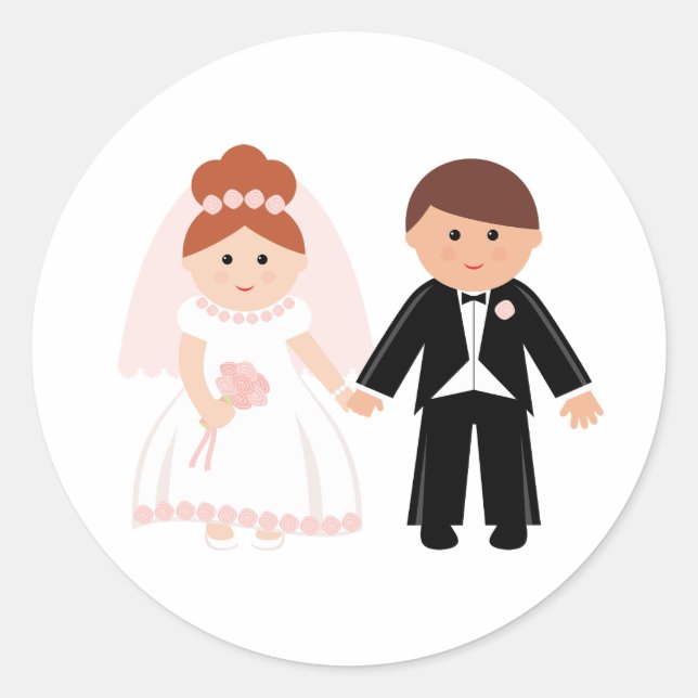 Just Married Couple Stickers (Vorderseite)
