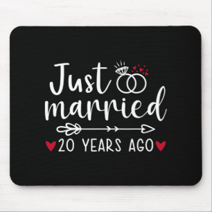 Just Married Couples Funny Husband Ehefrau 20. Ann Mousepad