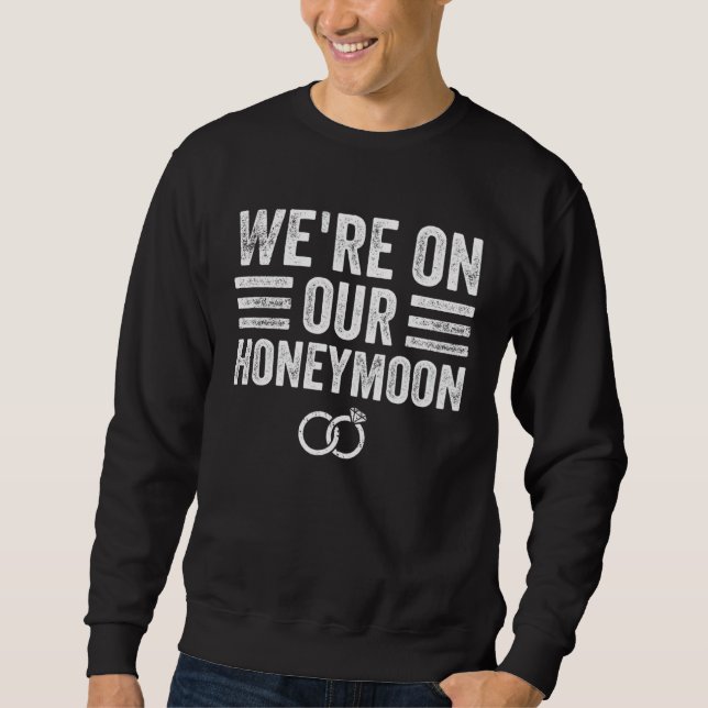 Just Married Couples Matching Honeymoon Sweatshirt (Vorderseite)