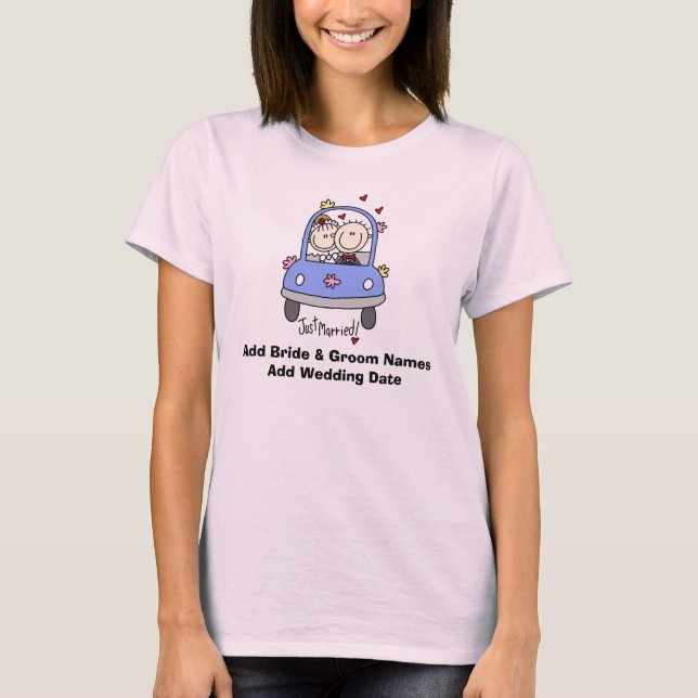 Just Married Customizable Spaghetti Tank (Vorderseite)