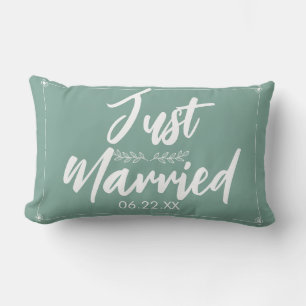 Just Married Date Hochzeitsgeschenk Niedlich Lumba Lendenkissen