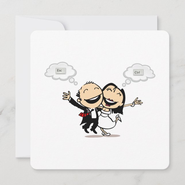 Just married einladung (Vorderseite)