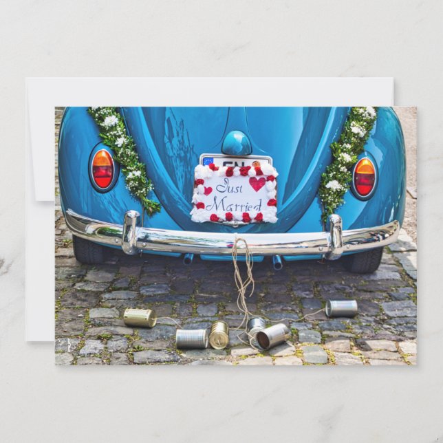 Just Married Einladung (Vorderseite)