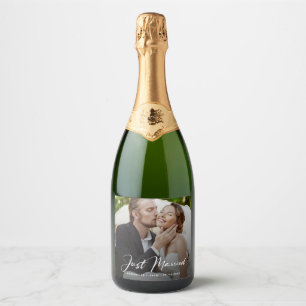 Just Married Elegantes Foto Hochzeit