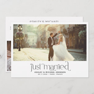 Just Married Elopement 4 Foto Empfang nur Invi Einladung