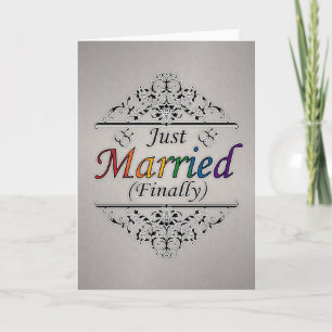 Just Married (Endlich) Gay Pride Design Ankündigung