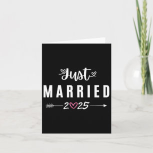 Just Married Est 2025 Flitterwochen Hochzeitspaare Karte