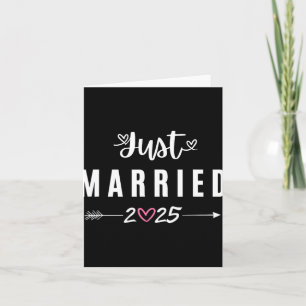 Just Married Est 2025 Flitterwochen Hochzeitspaare Karte