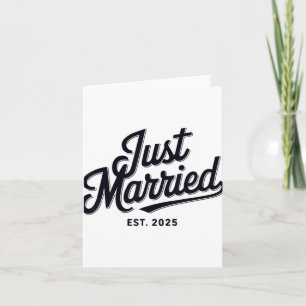 Just Married Est 2025 Hochzeit Ehefrau Mr. and Mrs Karte