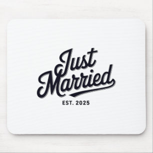 Just Married Est 2025 Wedding Ehefrau Mr &amp; Mrs Mousepad