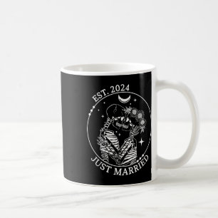 Just Married Est Halloween Skeleton Paare Matchi Kaffeetasse