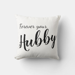 Just Married Fun Elegante "Forever Your Hubby" Kissen